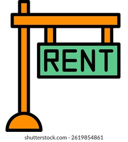 For Rent illustration Icon, Property Sale