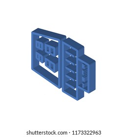 Rent isometric left top view 3D icon