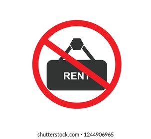 rent not allow icon 