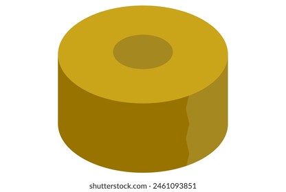 For Rent: packing duct tape, isometric illustration, Vector Illustration