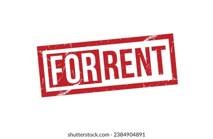 for rent Red Rubber Stamp vector design.