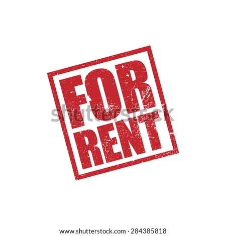 For Rent, rubber stamp grunge effect, vector illustration