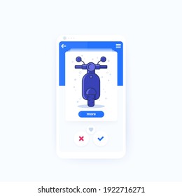 rent a scooter mobile app design