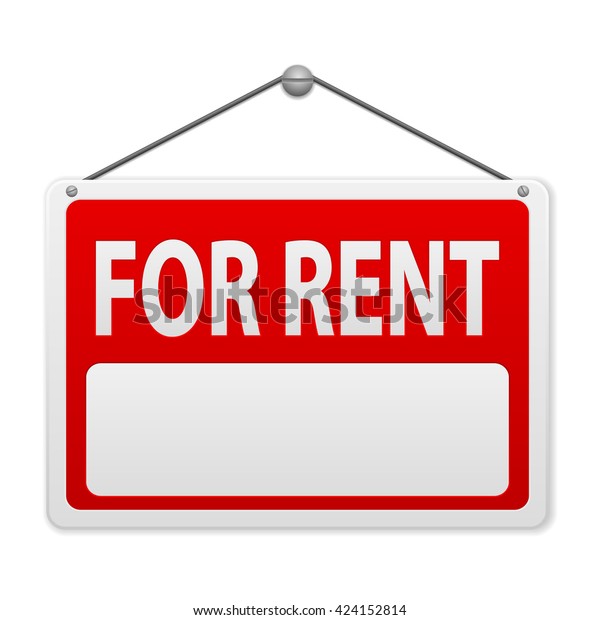 Rent Sign Board Background Stock Vector (Royalty Free) 424152814