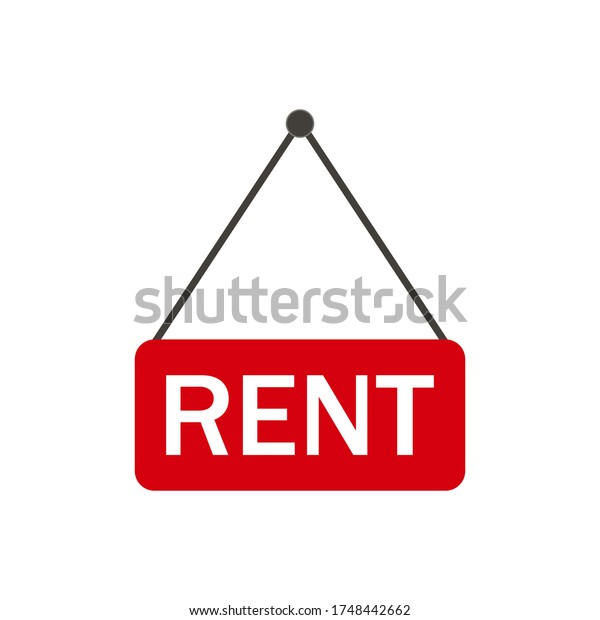 For rent sign board. rented car,\
apartment or house, rental property, real estate\
concept