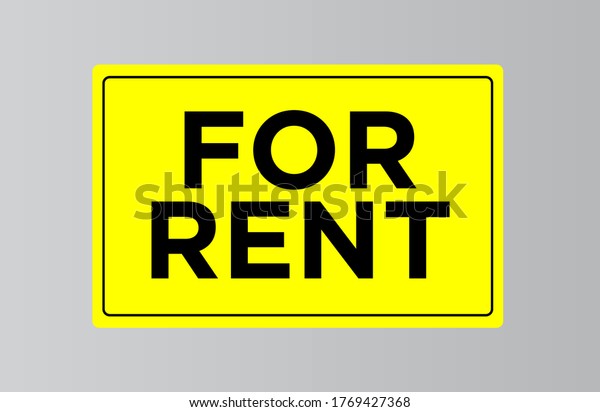 For rent sign board. Rented car,\
apartment or house, rental property, real estate\
concept