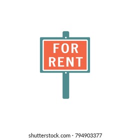 For Rent Sign Icon