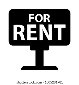 for rent sign icon - From property, commercial house and real estate icons, mortgage icons