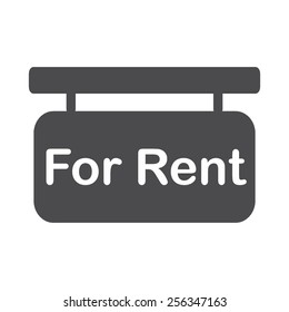 Rent sign vector image to be used in web applications, mobile applications and print media.