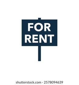 For Rent Sign Vector Template