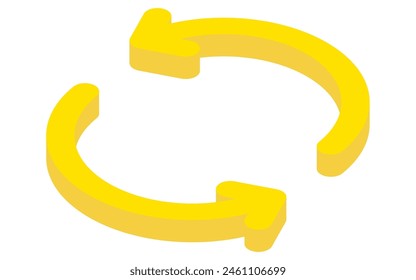 En alquiler: flecha de la marca de transferencia, ilustración isométrica, Ilustración vectorial