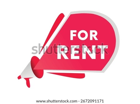 For rent vector eps element symbol for real estate business concept. Modern template for banner.