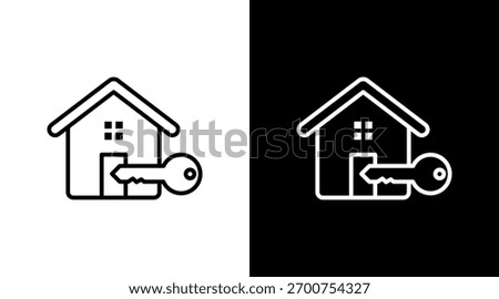 Rent White Icon Set Design