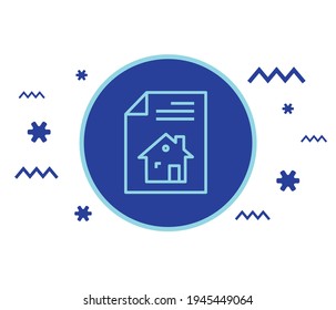Mietvertrag. Unterschrift eines Dokuments. Flaches Design, Vektorhintergrund.
