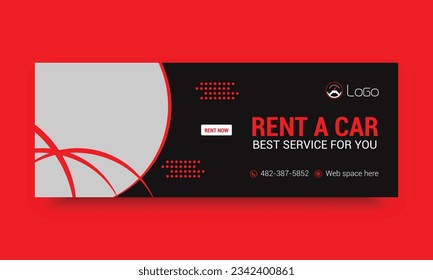 Rental business Facebook cover template