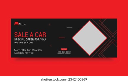 Rental business Facebook cover template