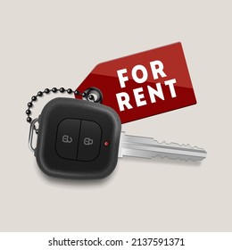 Rental Car Logo, template design. Vector illustration