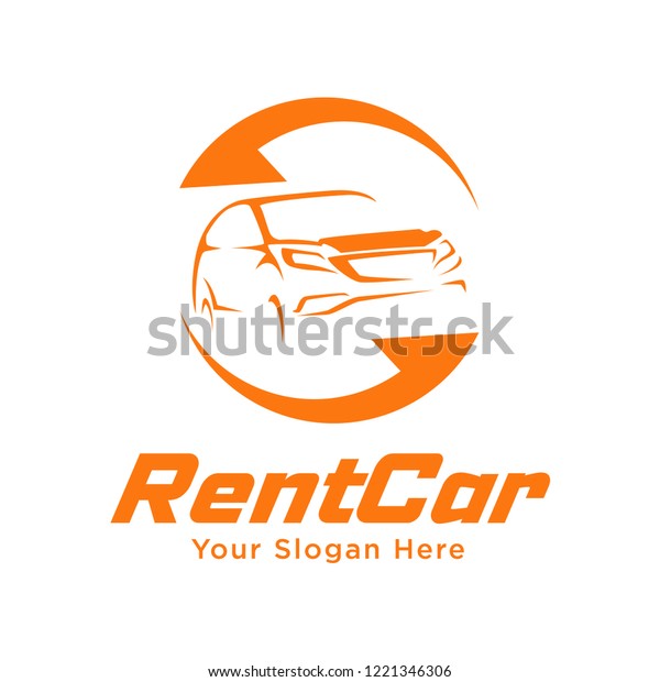 Rental Car Logo Template Design Vector Stock Vector Royalty Free