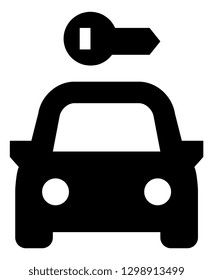 Rental Car Vector Icon