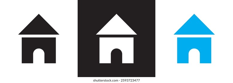 Rental Estate  Icons set. Rental estate related icons: property types, characteristics, documents, etc.   isolated on white and black background. Vector illustration. EPS 10