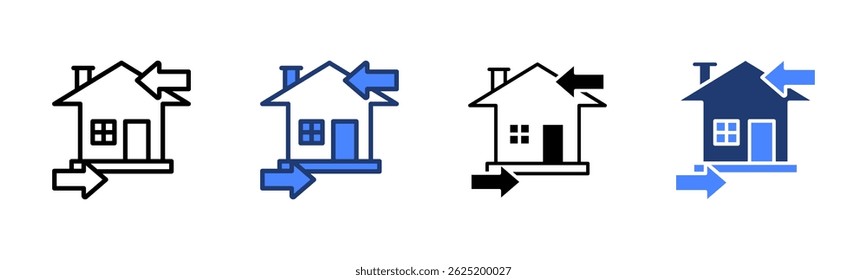 Rental icon sheet multiple style collection