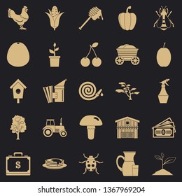 Rental icons set. Simple set of 25 rental vector icons for web for any design