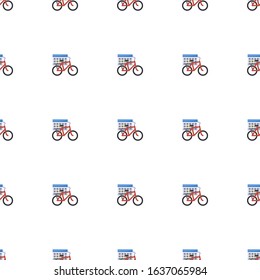 rental period icon pattern seamless isolated on white background. Editable flat rental period icon. rental period icon pattern for web and mobile.