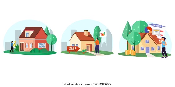 Diseño de paquete plano inmobiliario de alquiler