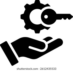 Rental Services Icon Glyph Vector Illustration