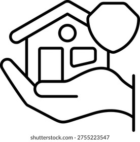 Renters Insurance Illustration vector Icon Design