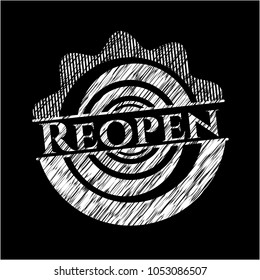 Reopen chalk emblem