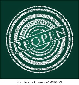 Reopen chalkboard emblem