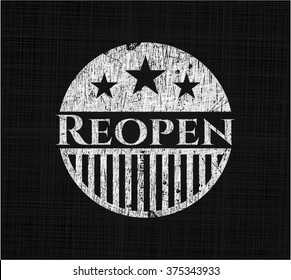 Reopen with chalkboard texture