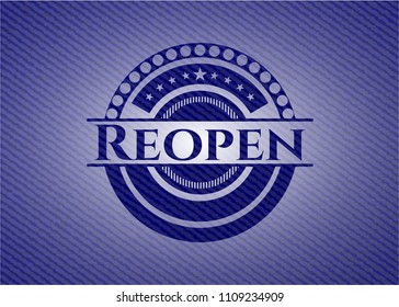 Reopen with denim texture