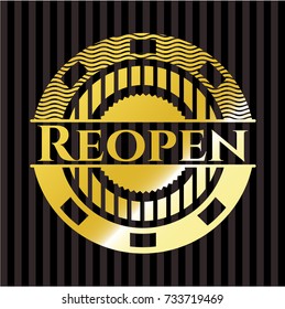 Reopen gold badge or emblem