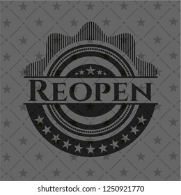 Reopen realistic dark emblem