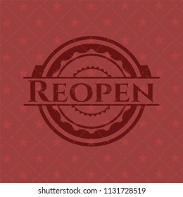 Reopen red emblem. Retro