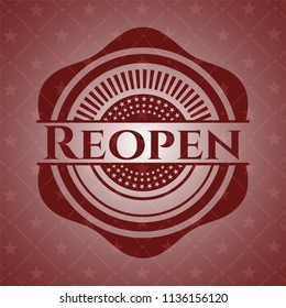 Reopen red emblem. Retro
