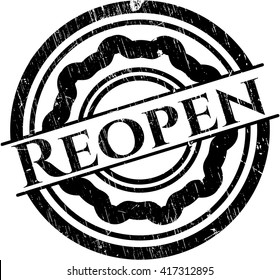 Reopen rubber grunge texture stamp
