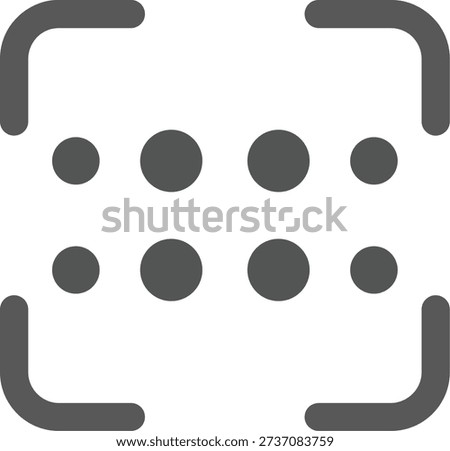 Reorder dots horizontal Line vector Icon Design