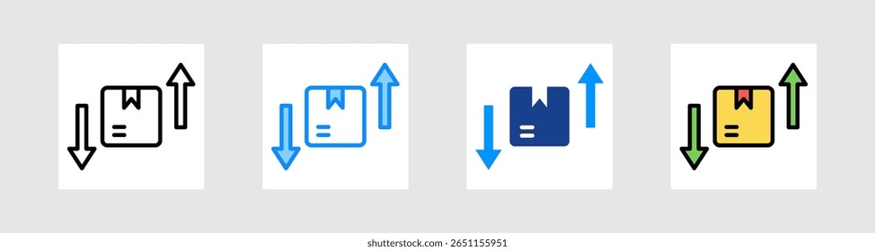 Reordenar conjunto de Colecciones de iconos de varios estilos