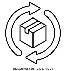 Reorder icon visualized simply Line style.