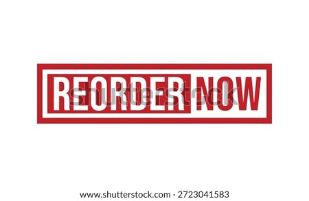 Reorder now button with red and white color scheme for online shopping