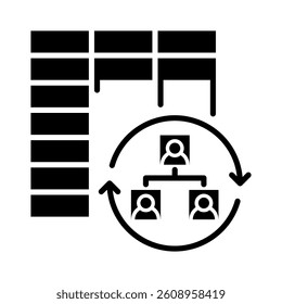 Reorganization Icon Element for Design