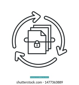 Repack icon vector illustration logo template for many purpose