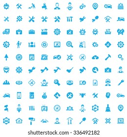 repair 100 icons universal set for web and mobile
