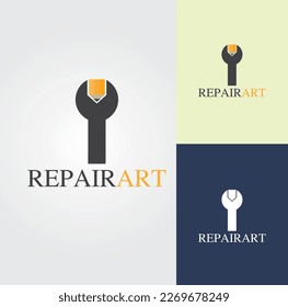 Vector de diseño de logotipos artísticos 