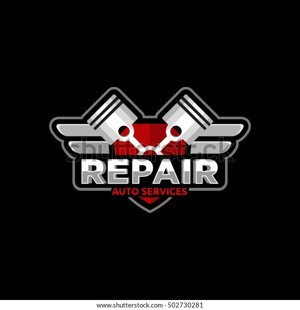 Repair auto
service logo icon emblem Badge
vector.