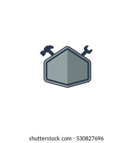 Repair Badge Vector Logo Design Element