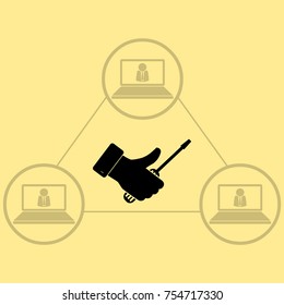 repair badges, vector icon